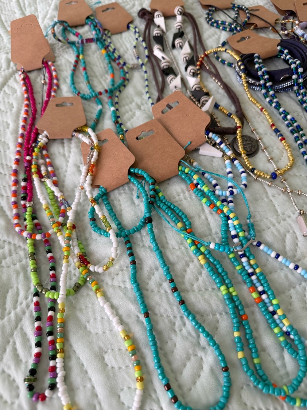 100+ Piece Lot Women's Glass, Natural Stone Hand Beaded Necklaces/Bracelets - Picture 16 of 16